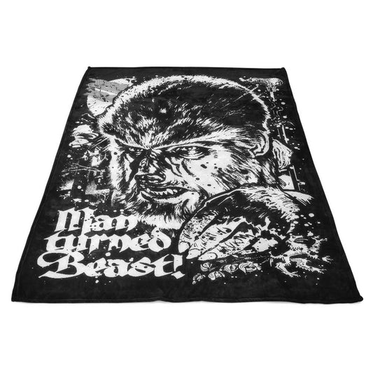 Man Turned Beast - Fleece Blanket