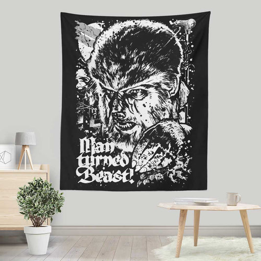 Man Turned Beast - Wall Tapestry