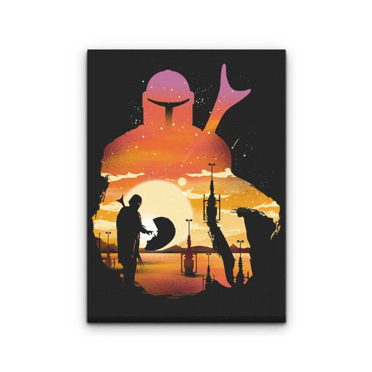 Mando Sunset - Canvas Print