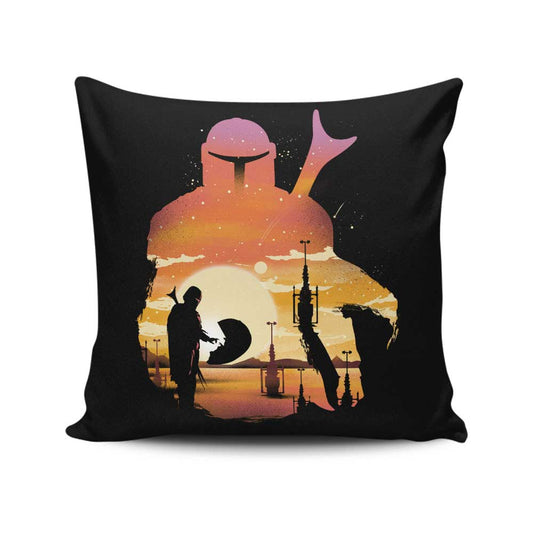 Mando Sunset - Throw Pillow
