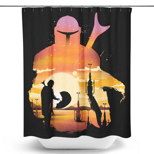 Mando Sunset - Shower Curtain
