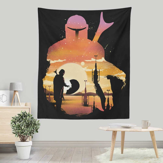 Mando Sunset - Wall Tapestry