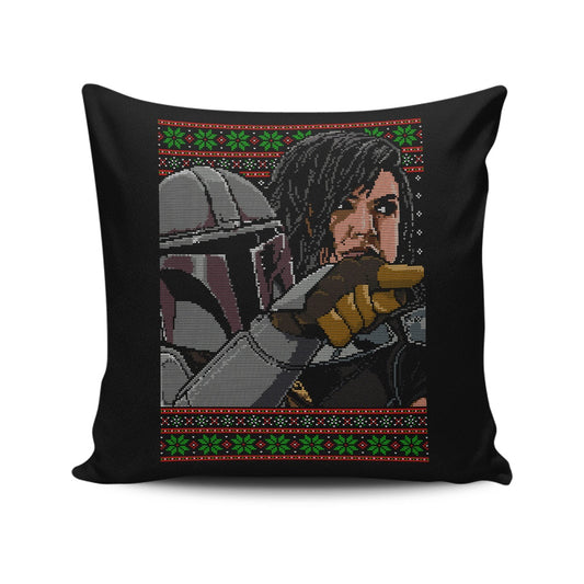 Mando Yelling Sweater - Throw Pillow