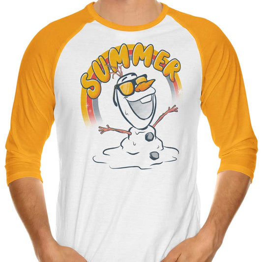 Melting Summer - 3/4 Sleeve Raglan T-Shirt