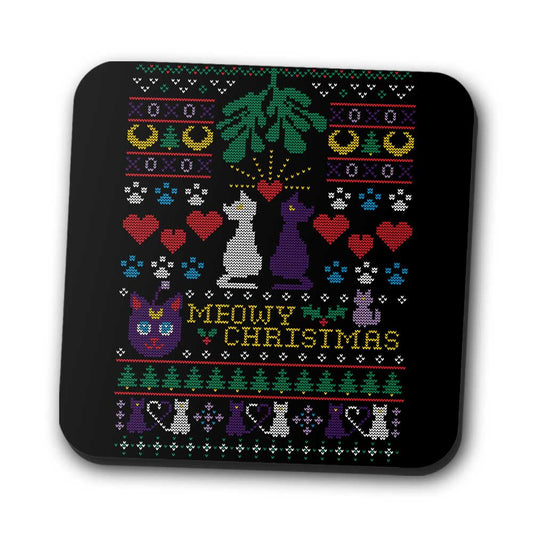 Meowy Christmas - Coasters