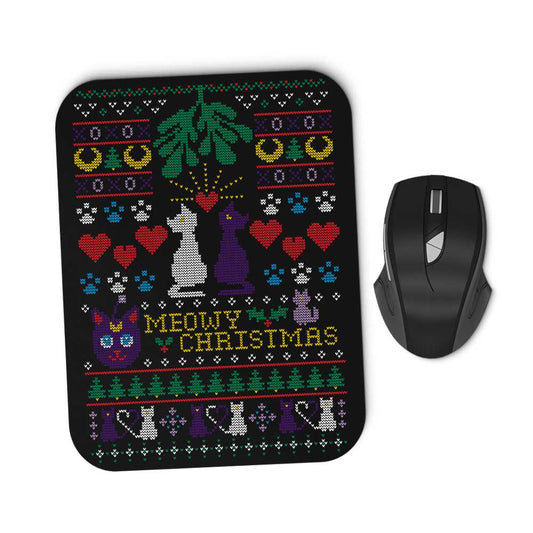 Meowy Christmas - Mousepad
