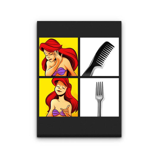 Mermaid Approves - Canvas Print