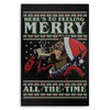 Merry All the Time Sweater - Metal Print