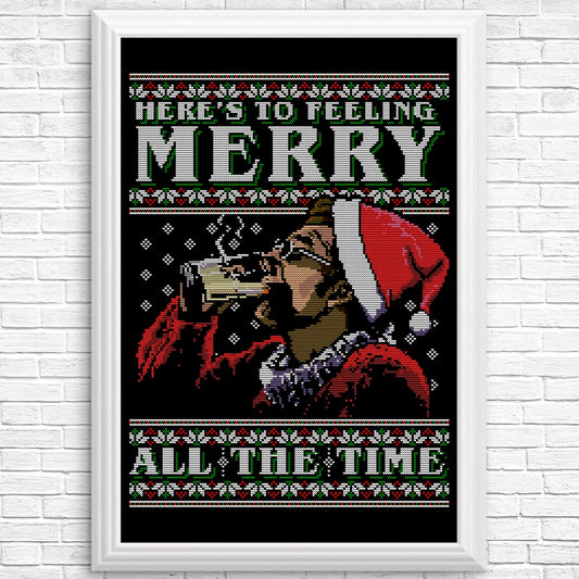 Merry All the Time Sweater - Posters & Prints