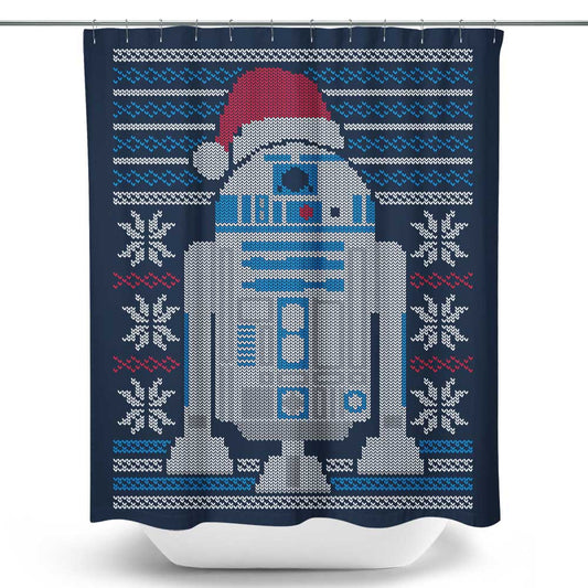Merry Droidmas - Shower Curtain