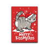 Merry Kiss My Cat - Canvas Print
