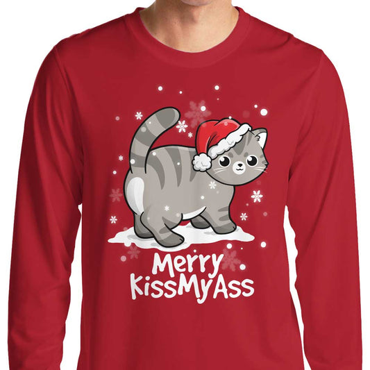 Merry Kiss My Cat - Long Sleeve T-Shirt