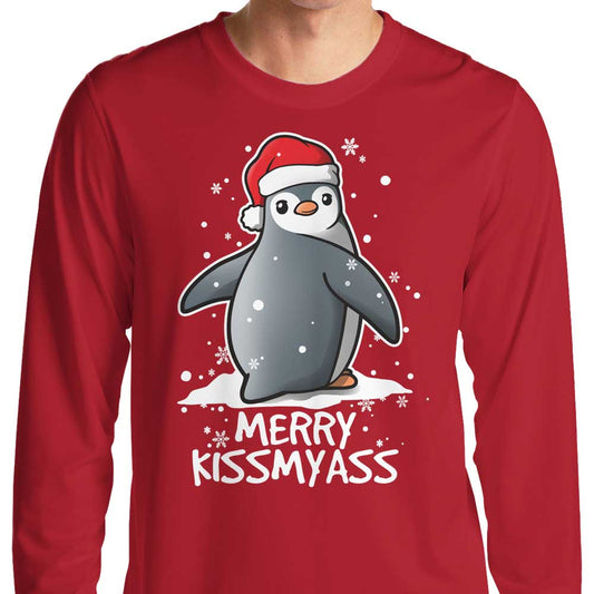 Merry Kiss My Penguin - Long Sleeve T-Shirt
