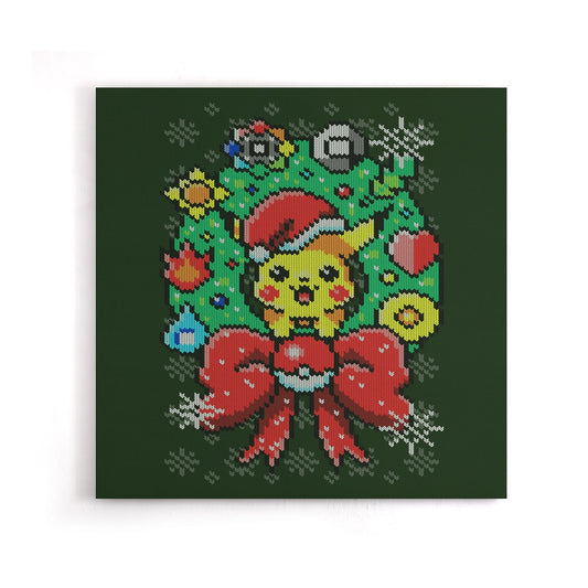 Merry Pika Christmas - Canvas Print