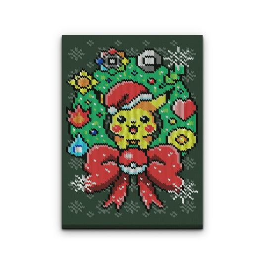 Merry Pika Christmas - Canvas Print