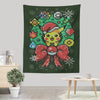 Merry Pika Christmas - Wall Tapestry