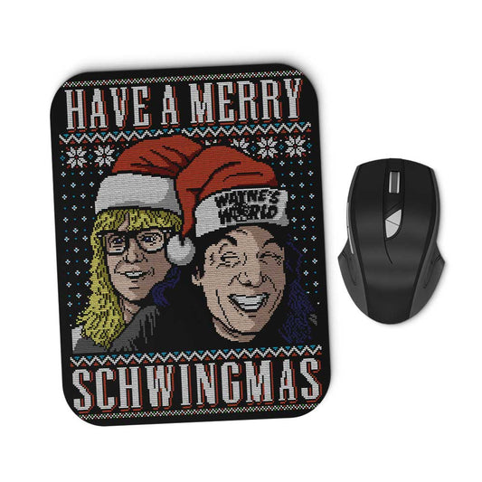 Merry Schwingmas - Mousepad