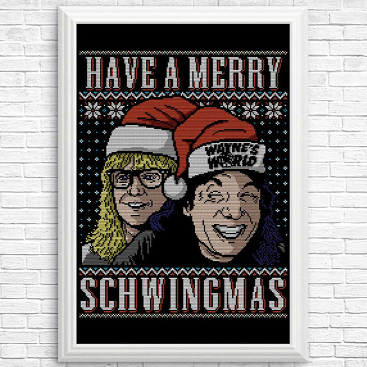 Merry Schwingmas - Posters & Prints