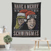 Merry Schwingmas - Wall Tapestry