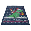 Merry T-Rexmas - Fleece Blanket