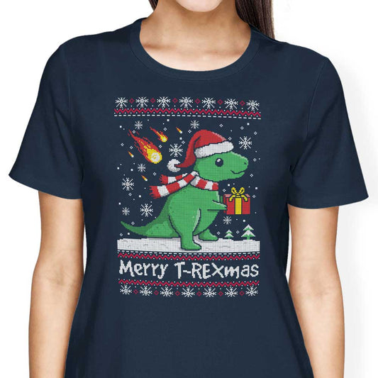 Merry T-Rexmas - Women's Apparel