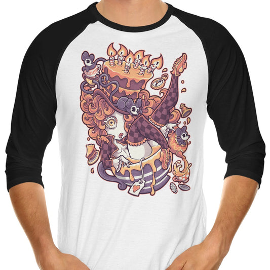 Merry Unbirthday - 3/4 Sleeve Raglan T-Shirt