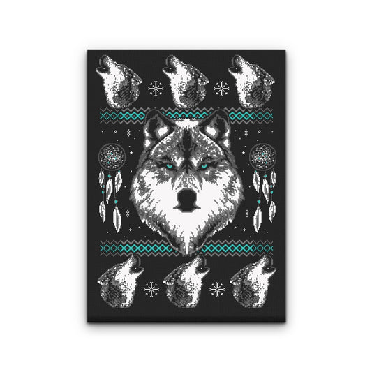 Merry Wolfmas - Canvas Print