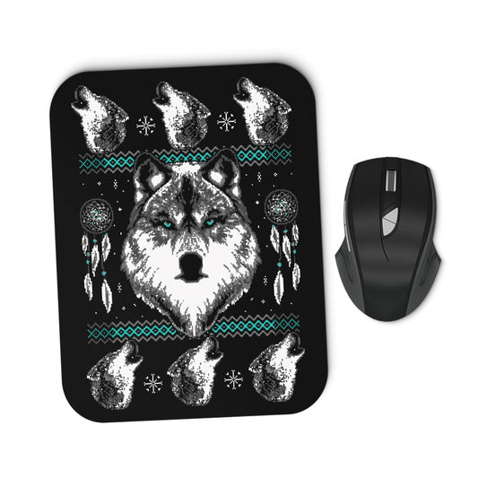 Merry Wolfmas - Mousepad