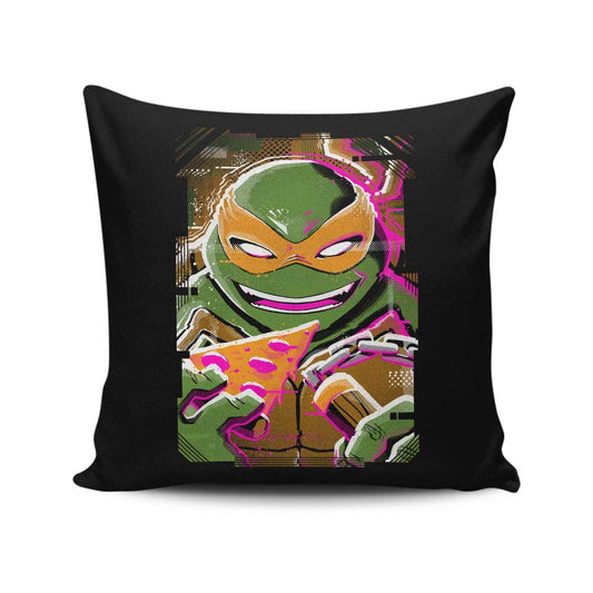 Michelangelo Glitch - Throw Pillow