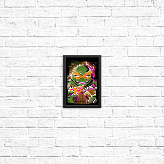 Michelangelo Glitch - Posters & Prints