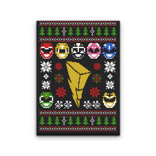 Mighty Morphin' Sweater - Canvas Print