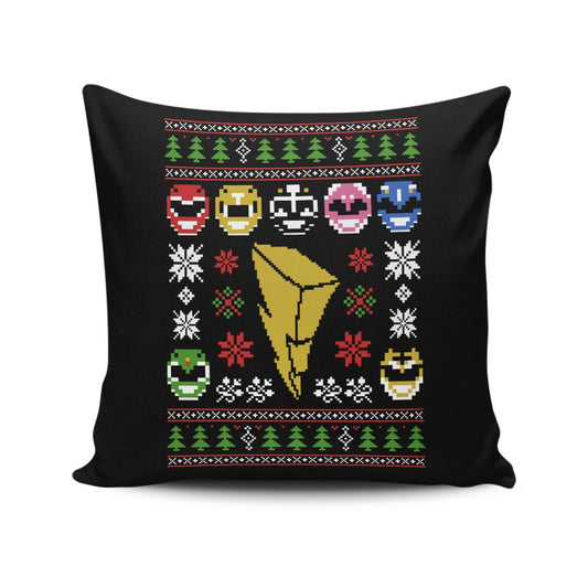Mighty Morphin' Sweater - Throw Pillow