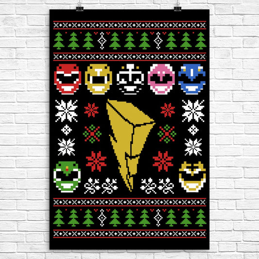 Mighty Morphin' Sweater - Poster