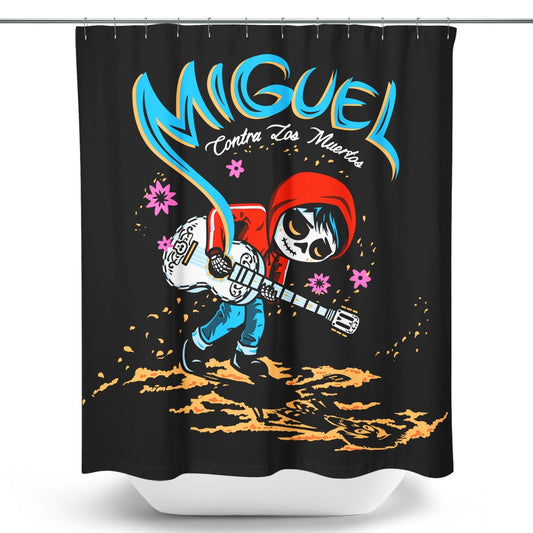Miguel vs. the Dead (Alt) - Shower Curtain