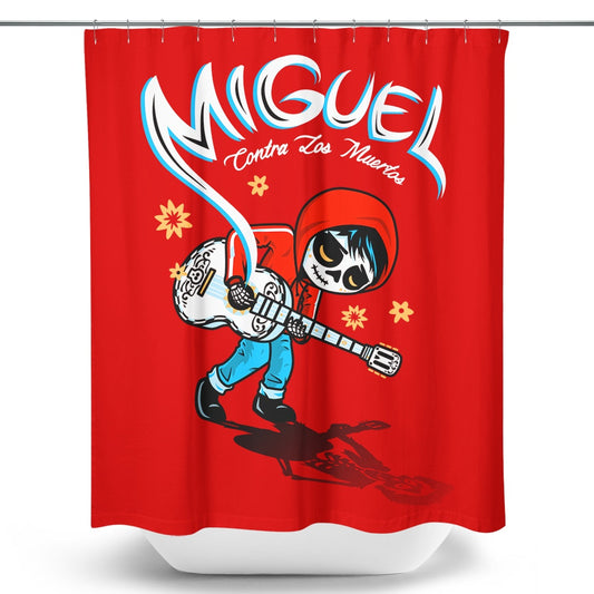 Miguel vs. the Dead - Shower Curtain