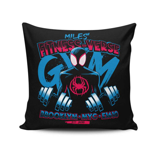 Miles' Fitness Verse - Throw Pillow