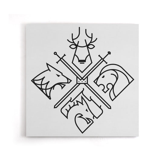 Minimal Thrones (Alt) - Canvas Print