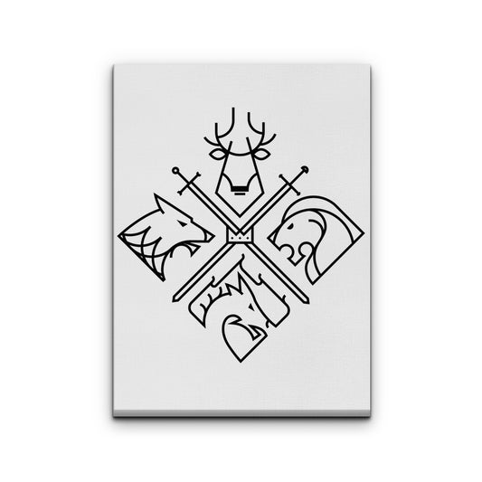 Minimal Thrones (Alt) - Canvas Print