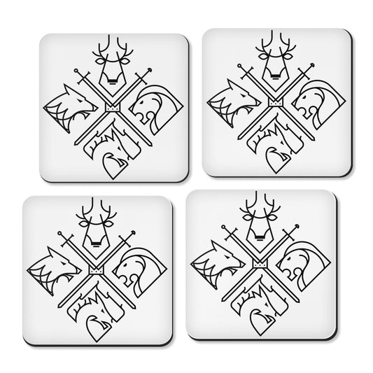 Minimal Thrones (Alt) - Coasters