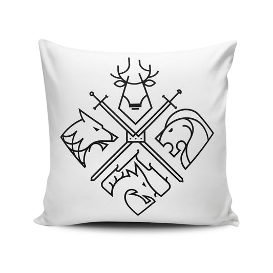 Minimal Thrones (Alt) - Throw Pillow