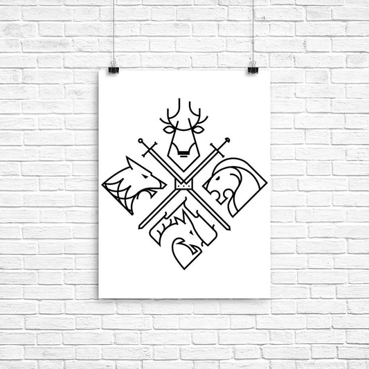 Minimal Thrones (Alt) - Poster