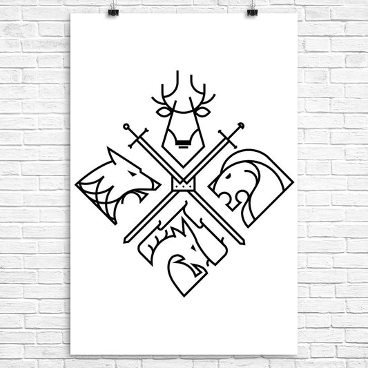 Minimal Thrones (Alt) - Poster