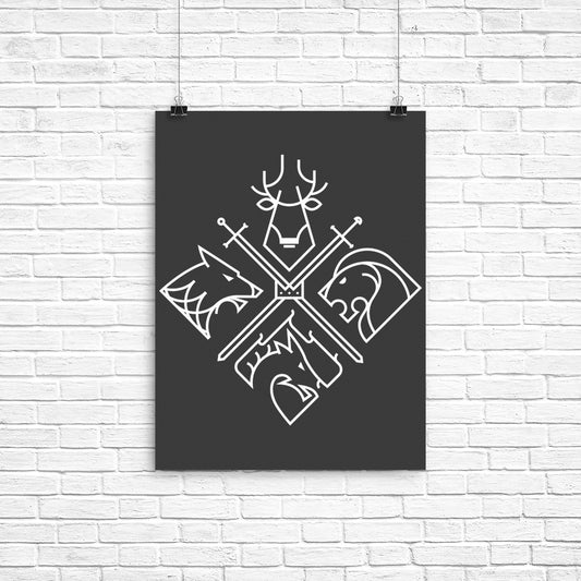 Minimal Thrones - Poster