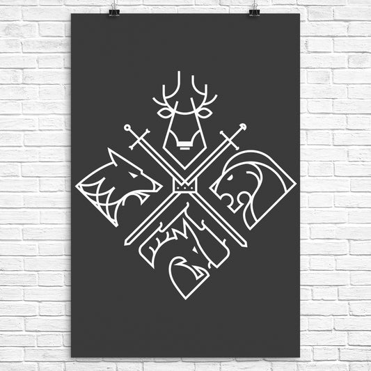 Minimal Thrones - Poster