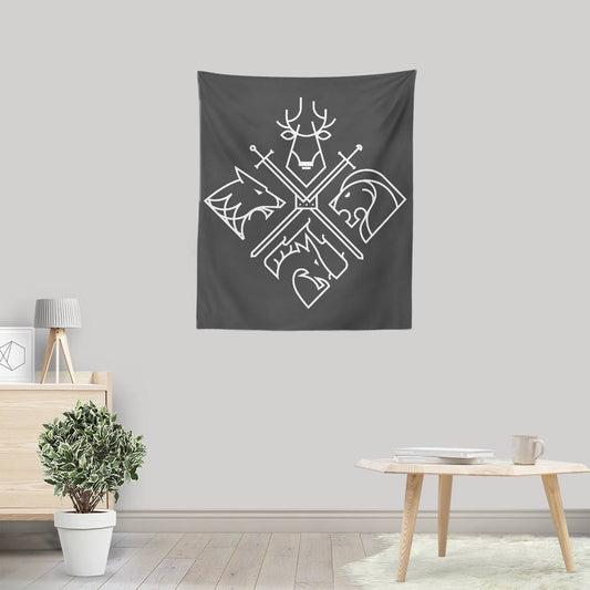 Minimal Thrones - Wall Tapestry