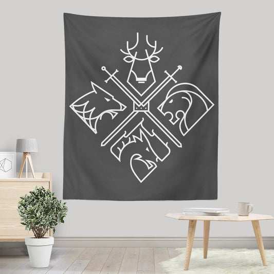 Minimal Thrones - Wall Tapestry