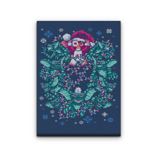 Mischievous Sweater - Canvas Print