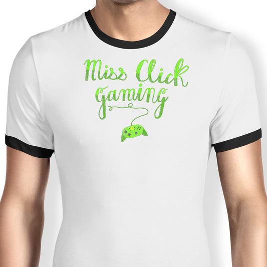 Miss Click Controller - Ringer T-Shirt
