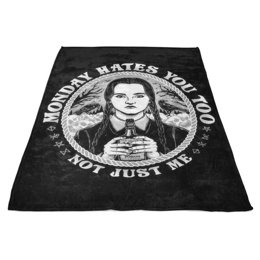 Monday Hates You Too - Fleece Blanket