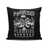 Mushroom Kingdom Plumbing Service - Throw Pillow